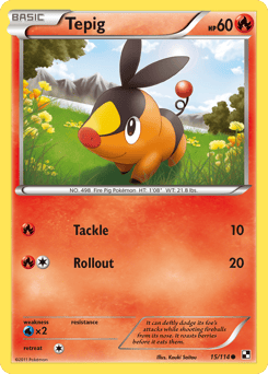 Tepig – Common – Black & White