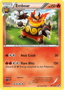 Emboar – Rare Holo – Black & White