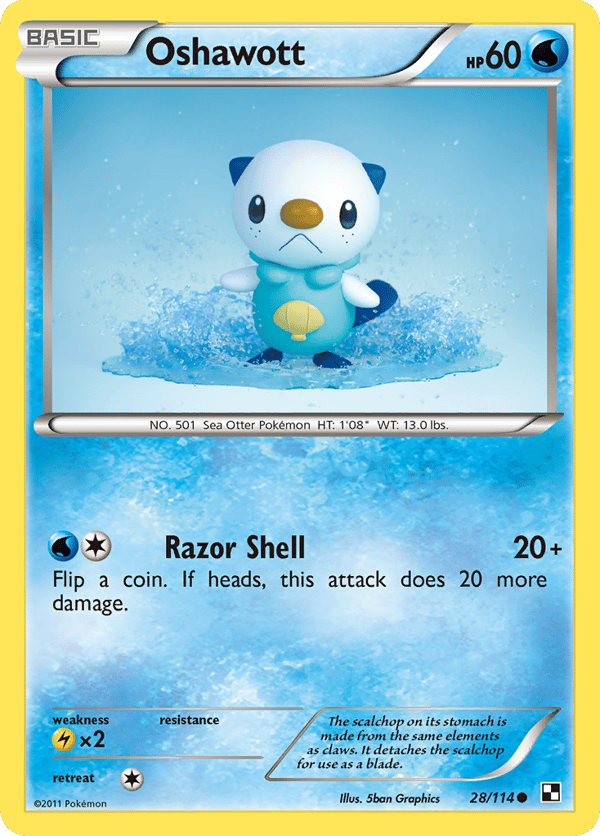 Oshawott – Black & White