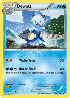 Dewott – Uncommon – Black & White