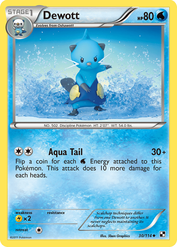 Dewott – Uncommon – Black & White