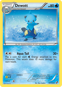 Dewott – Uncommon – Black & White