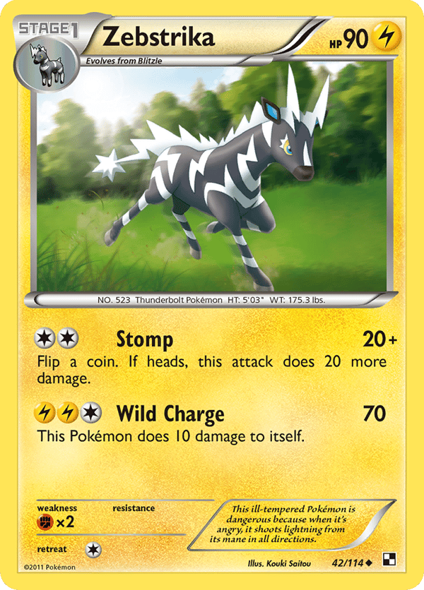 Zebstrika – Uncommon – Black & White