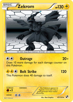 Zekrom – Rare Holo – Black & White