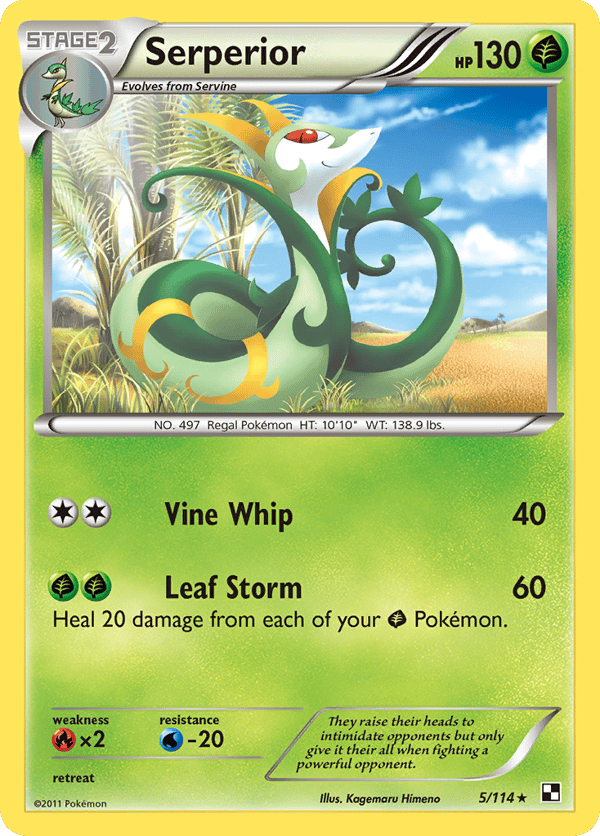Serperior – Rare Holo – Black & White