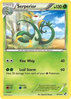 Serperior – Rare Holo – Black & White