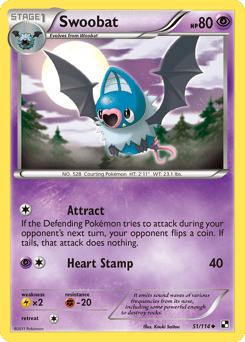 Swoobat – Uncommon – Black & White