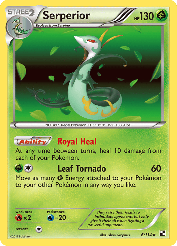 Serperior – Rare Holo – Black & White