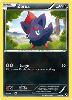 Zorua – Common – Black & White