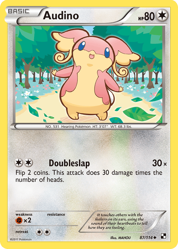 Audino – Uncommon – Black & White