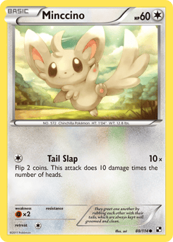 Minccino – Common – Black & White