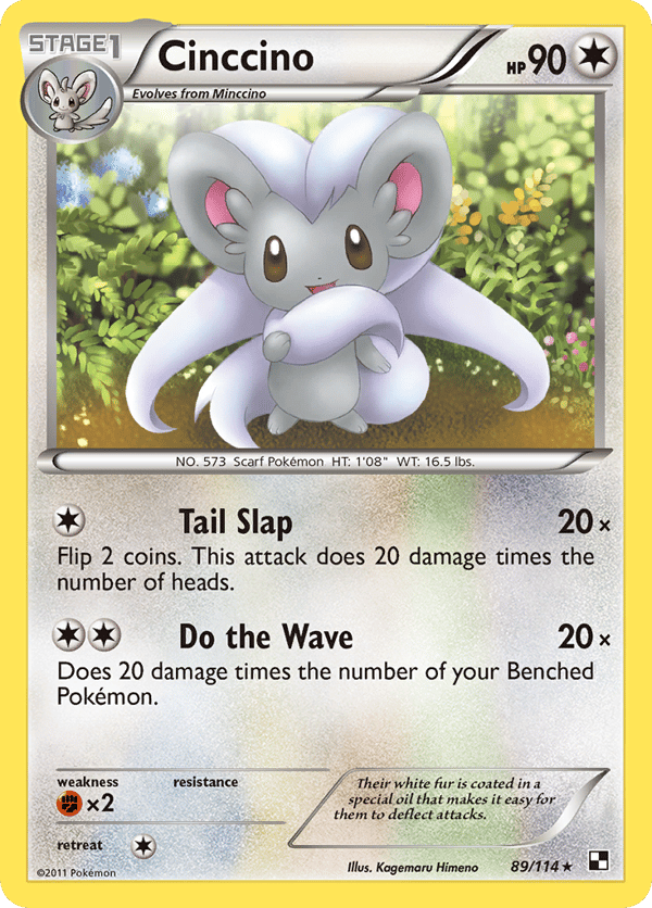 Cinccino – Rare – Black & White