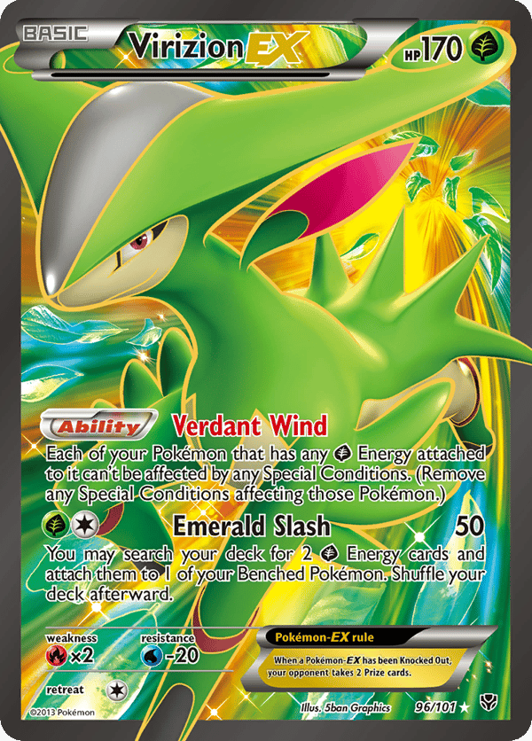 Virizion-EX – Rare Ultra – Plasma Blast