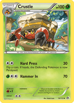 Crustle – Uncommon – Legendary Treasures
