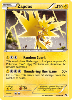 Zapdos – Rare Holo – Legendary Treasures