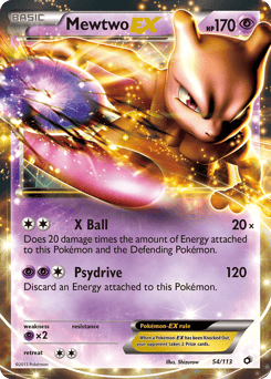 Mewtwo-EX – Rare Holo EX – Legendary Treasures