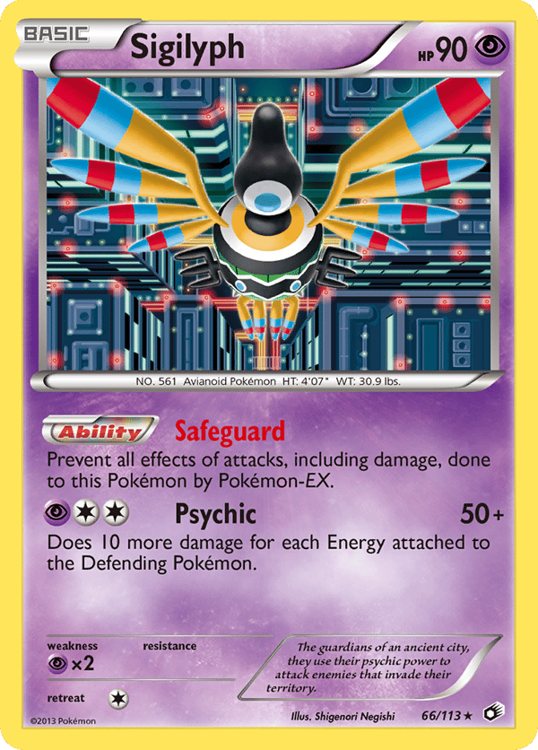Sigilyph – Rare Holo – Legendary Treasures