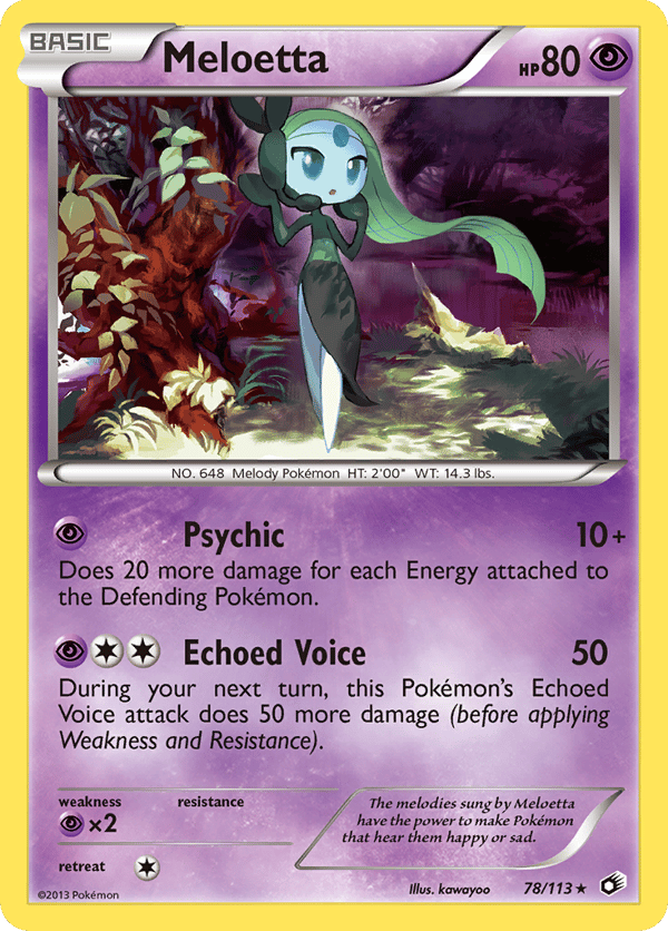 Meloetta – Rare Holo – Legendary Treasures
