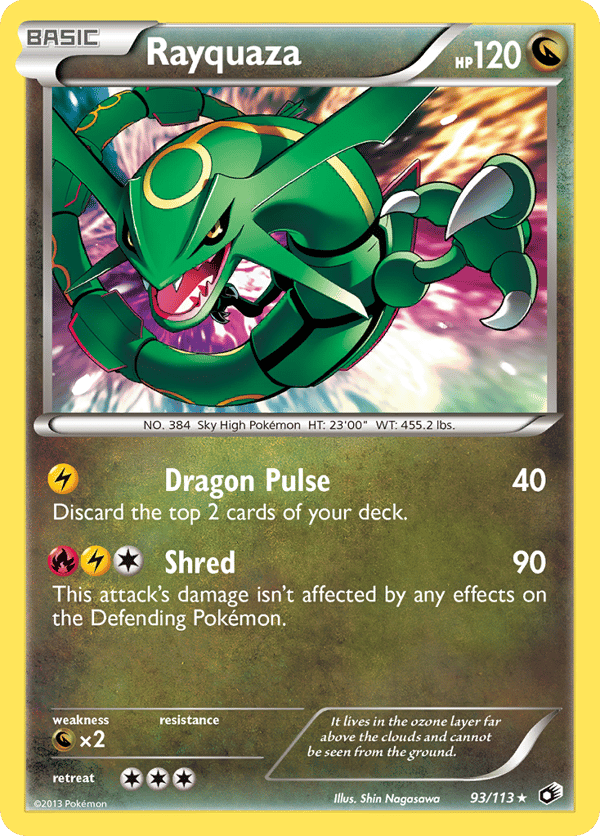 Rayquaza – Rare Holo – Legendary Treasures