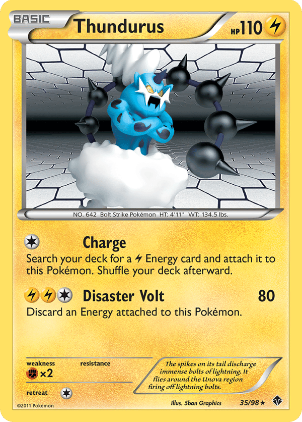 Thundurus – Rare Holo – Emerging Powers