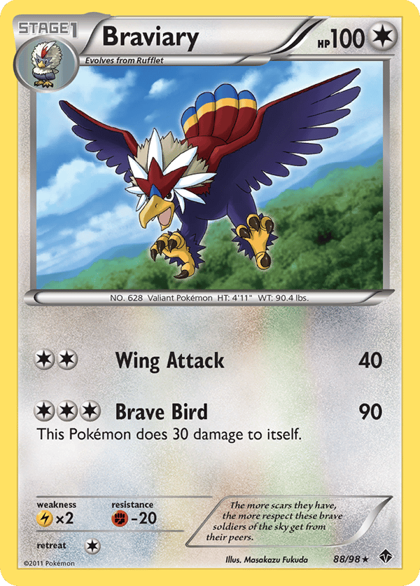 Braviary – Rare Holo – Emerging Powers