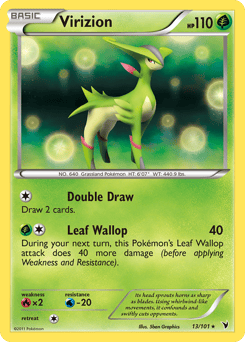Virizion – Rare Holo – Noble Victories