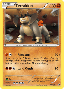 Terrakion – Rare Holo – Noble Victories