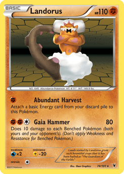 Landorus – Rare Holo – Noble Victories