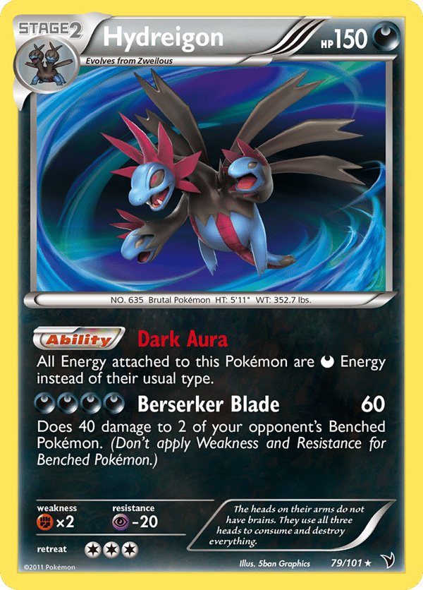 Hydreigon – Rare Holo – Noble Victories