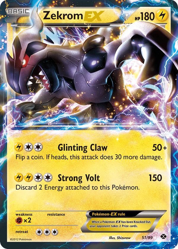 Zekrom-EX – Rare Holo EX – Next Destinies