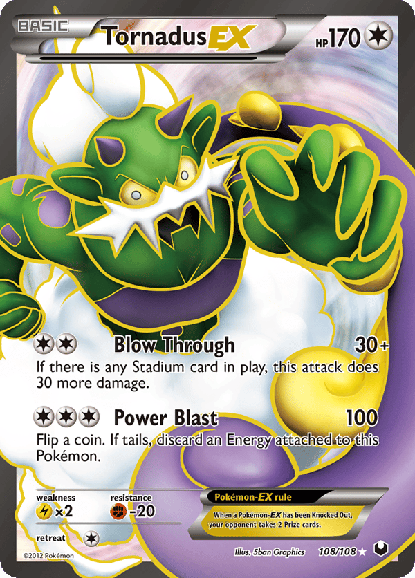 Tornadus-EX – Rare Ultra – Dark Explorers