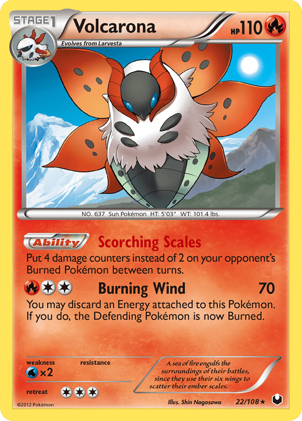 Volcarona – Rare Holo – Dark Explorers