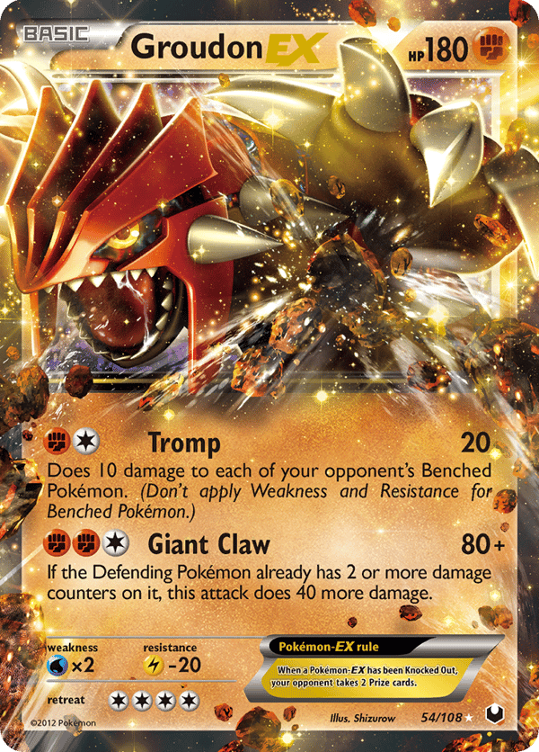 Groudon-EX – Rare Holo EX – Dark Explorers