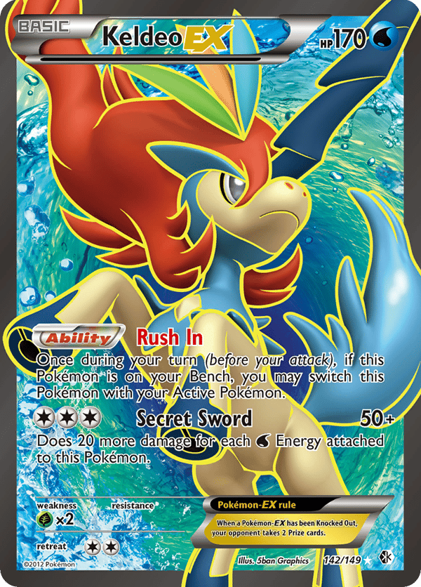 Keldeo-EX – Rare Ultra – Boundaries Crossed