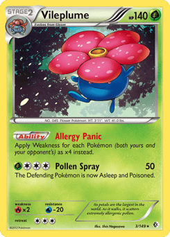 Vileplume – Rare Holo – Boundaries Crossed