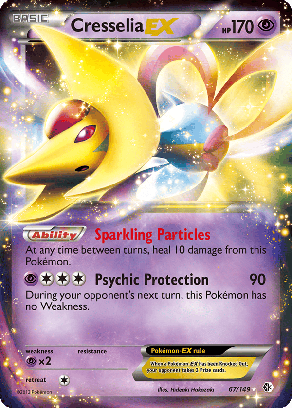 Cresselia-EX – Rare Holo EX – Boundaries Crossed