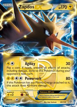 Zapdos-EX – Rare Holo EX – Plasma Storm
