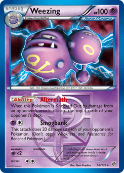 Weezing – Rare Holo – Plasma Storm