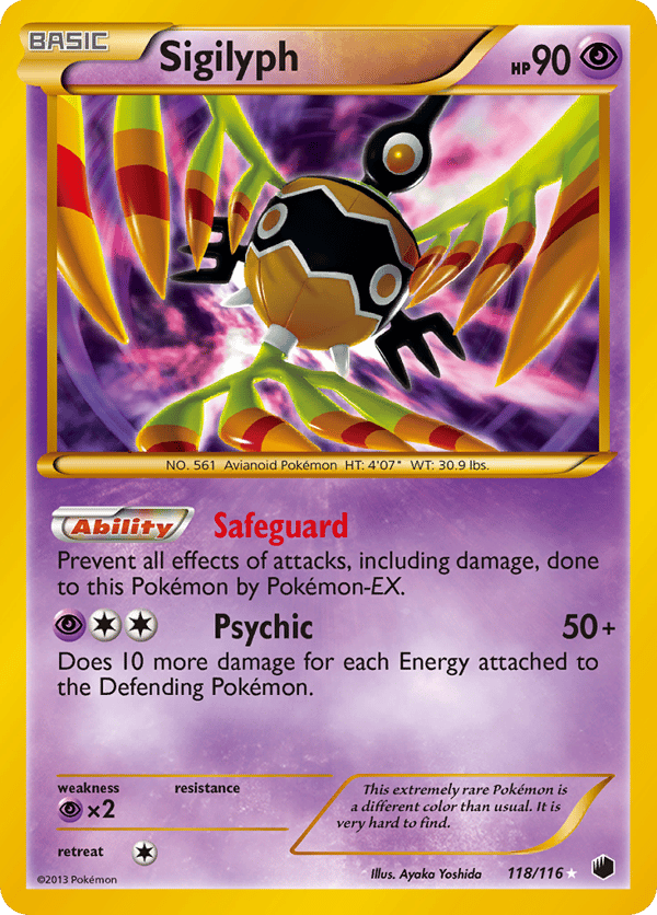 Sigilyph – Rare Secret – Plasma Freeze