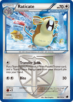 Raticate – Rare – Plasma Freeze