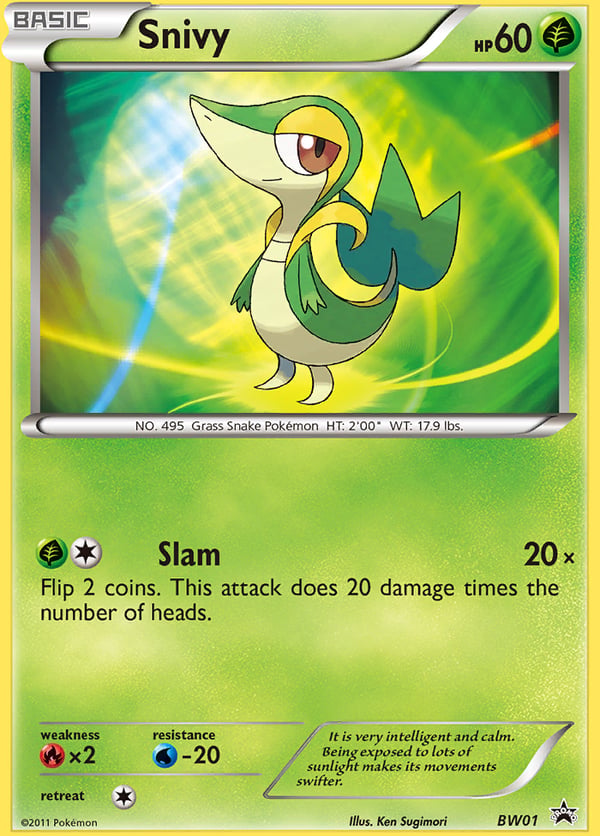 Snivy – BW Black Star Promos