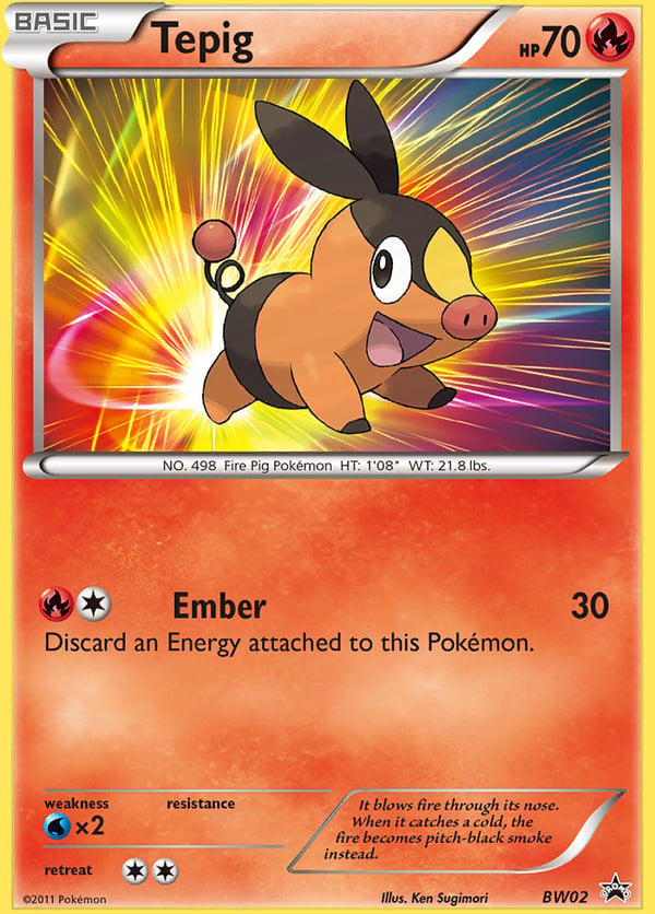 Tepig – BW Black Star Promos