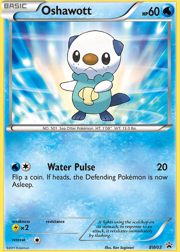 Oshawott – BW Black Star Promos