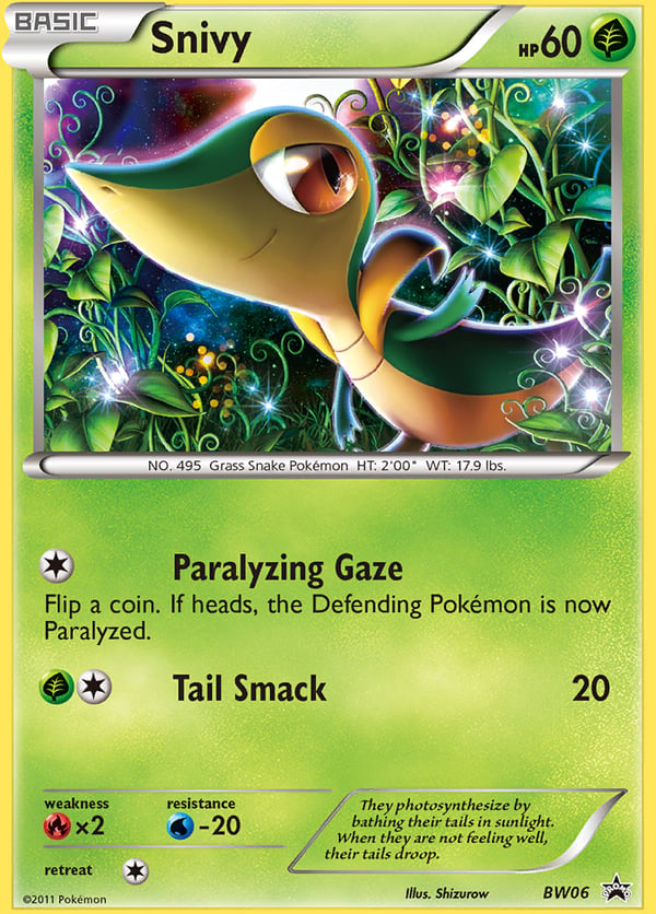 Snivy – BW Black Star Promos