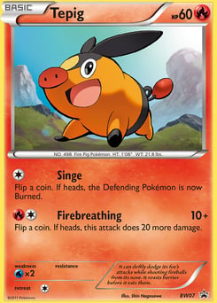 Tepig – Promo – BW Black Star Promos
