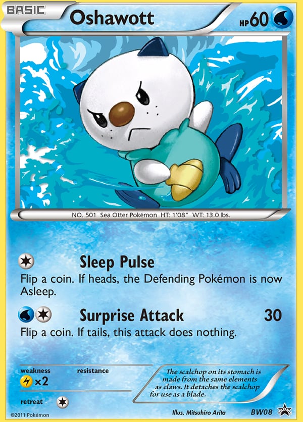 Oshawott – BW Black Star Promos