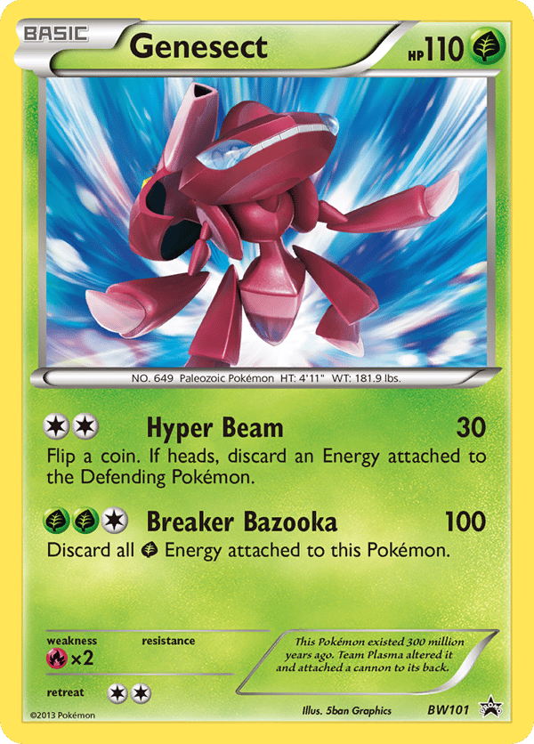 Genesect – BW Black Star Promos