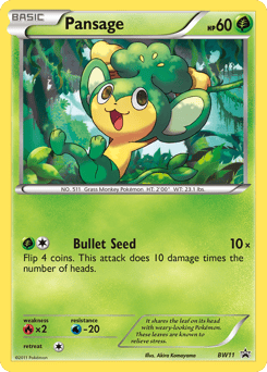 Pansage – Promo – BW Black Star Promos