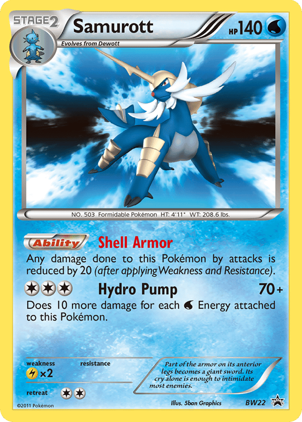 Samurott – BW Black Star Promos