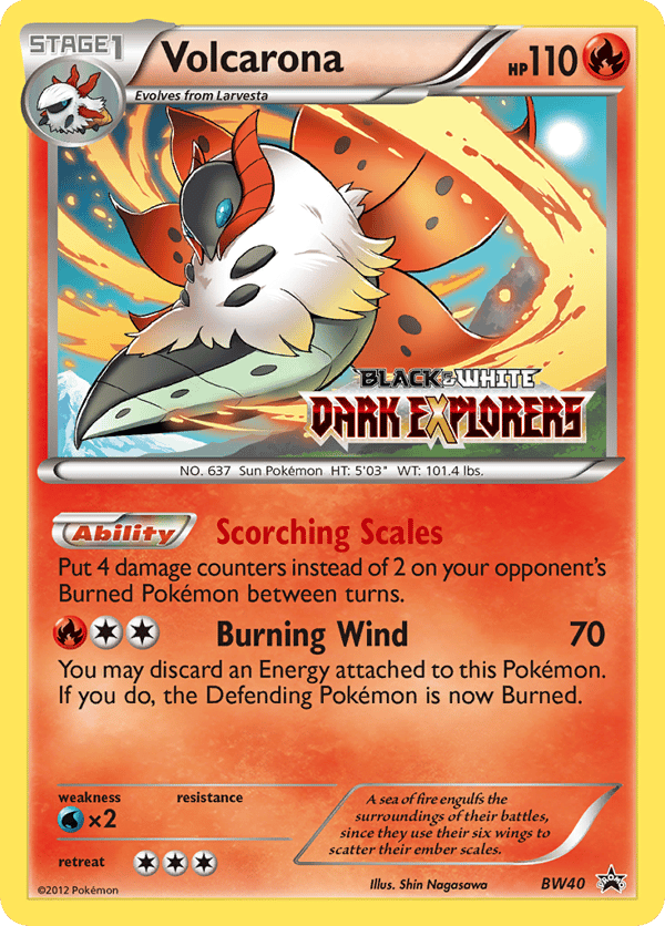 Volcarona – BW Black Star Promos